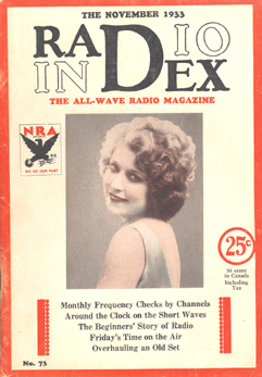 Radio Index Magazine - November 1933